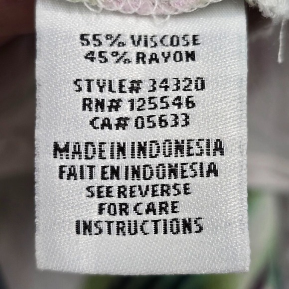 Habitat‎ Clothes Womens Shirt Small Colorful Watercolor Lightweight Coastal - Picture 6 of 12